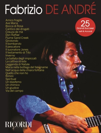 Fabrizio De Andre' songbook lyrics/chords