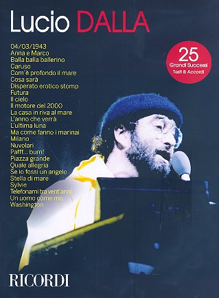 Lucio Dalla songbook testi/accordi