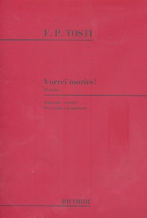 Vorrei morire per soprano (tenore) e pianoforte