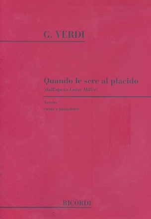 Quando le sere al placido per tenore e pianoforte