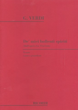 De' miei bollenti spiriti fr Tenor und Klavier