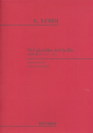 Nel giardin del bello per mezzo soprano e piano