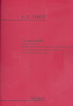 A vucchella per soprano (tenore) e pianoforte