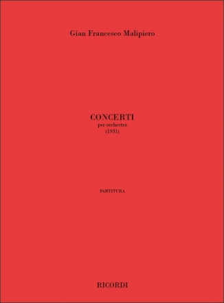 G.F. Malipiero Concerti Per Orchestra Classical