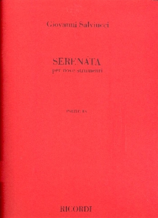 Serenata per 9 strumenti partitura