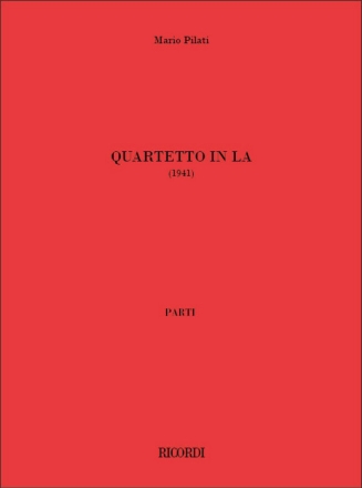 M. Pilati Quartetto In La Quartet