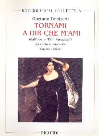 Tornami a dir che m'ami per soprano e tenore e pianoforte