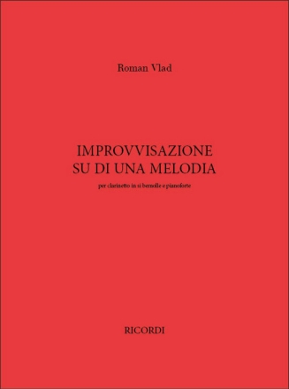 R. Vlad Improvvisazione Su Di Una Melodia Clarinet (2 Clarinets) and Piano