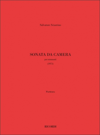 S. Sciarrino Sonata Da Camera Partitura