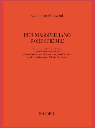 G. Manzoni Per Massimiliano Robespierre Classical