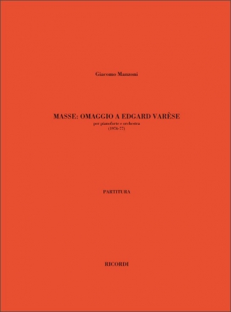 G. Manzoni Masse. Omaggio A Edgard Varese Classical