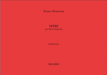 Spiri per dieci (10) strumenti partitura (Groformat)