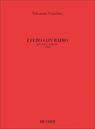 Efebo Con Radio per voce e orchestra score