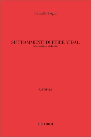 C. Togni Su Frammenti Di Peire Vidal Classical