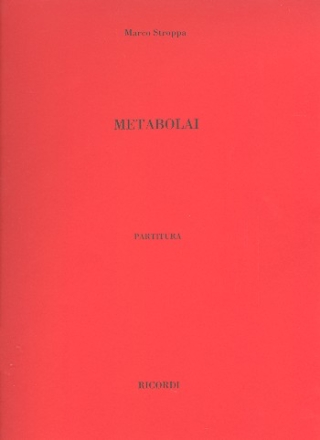 Metabolai fr Orchester Partitur