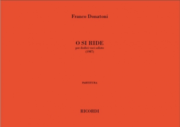 F. Donatoni O Si Ride Partitura