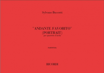 S. Bussotti Andante Favorito (Portrait) Quartet