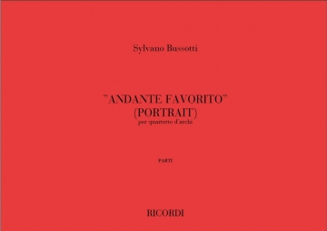 S. Bussotti Andante Favorito (Portrait) Quartet