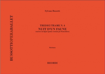 S. Bussotti Nuit Du Faune (Tredici Trame, N. 4) Classical