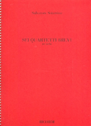 6 Quartetti brevi fr Streicher Partitur