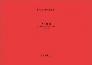 Nidi II per flaute barocco tenore (1992)