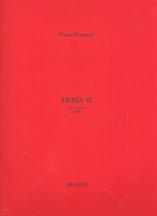 Feria no.2 Ii per organo