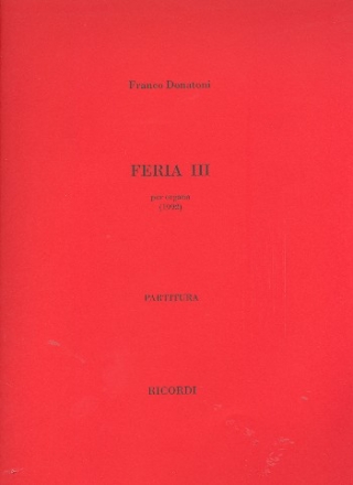 Ferie no.3 per organo