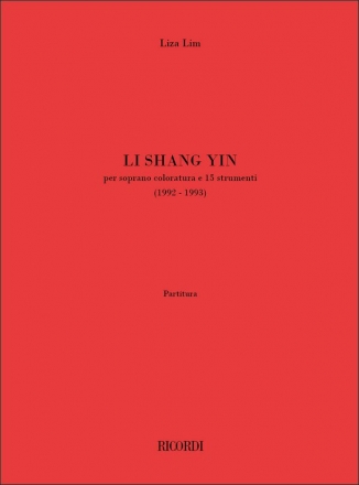 L. Lim Li Shang Yin Partitura