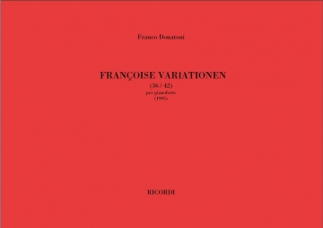 F. Donatoni Francoise Variationen (36-42) Piano