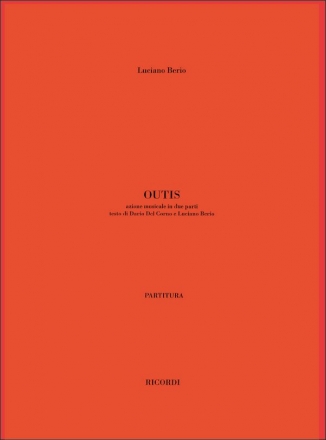 Outis per coro misto, voci ed orchestra partitura (large size)