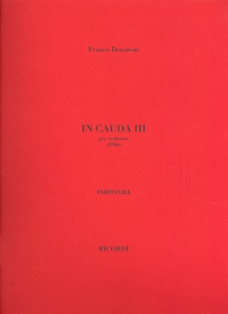 In cauda 3  partitura