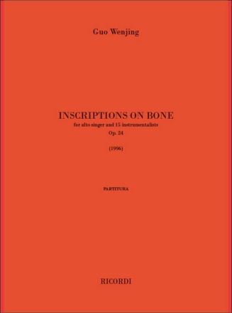 Inscriptions On Bone op.24 for alto and 15 instruments score (chin/en)