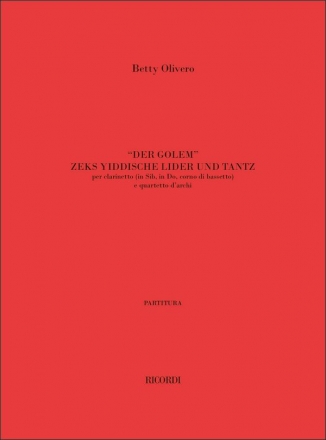 B. Olivero Der Golem Zeks Yiddishe Lider Un Tanz Quintet