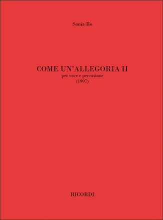 S. Bo Come Un'Allegoria Ii Voice and various instruments