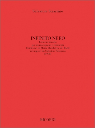 Infinito Nero per mezzosoprano e strumenti partitura