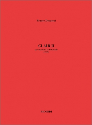 Clair II per clarinetto