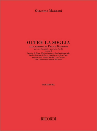 G. Manzoni Oltre La Soglia Quintet