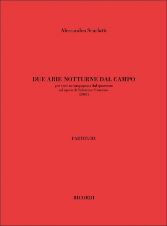 A. Scarlatti Due Arie Notturne Dal Campo Canto E Quartetto D'Archi