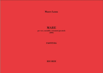 M. Lanza Mare Voce/I and Orchestra