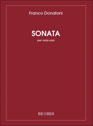 F. Donatoni Sonata Viola