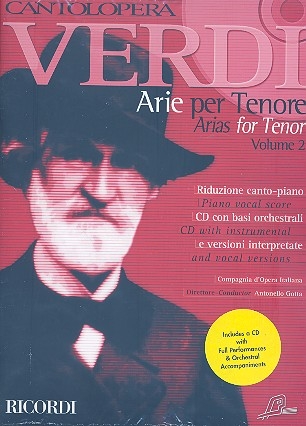 Arias for Tenor vol.2 (+cd) for tenor and piano