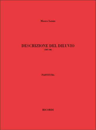 M. Lanza Descrizione Del Diluvio Voce/I and Orchestra