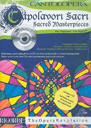 Sacred Masterpieces vol.2 (+CD) for soprano and piano