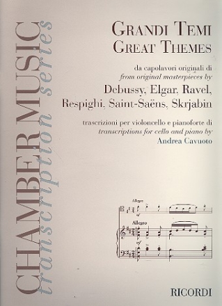 Great Themes from Masterpieces for cello and piano