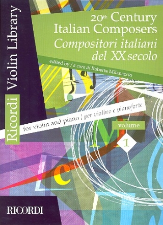 20th Century Italian Composers vol.1 for violin and piano