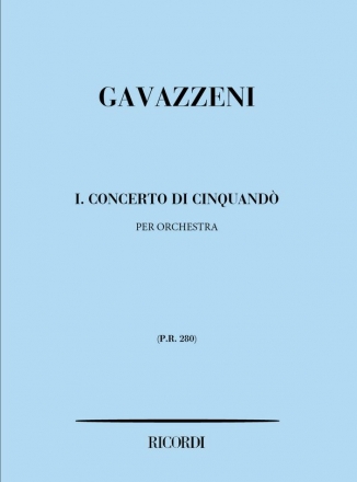 G. Gavazzeni Concerti Di Cinquando': N. 1 Classical