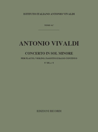 A. Vivaldi Concerti Per Strumenti Diversi E B.C.: Concerti Per Complessi Vari Senza Orches