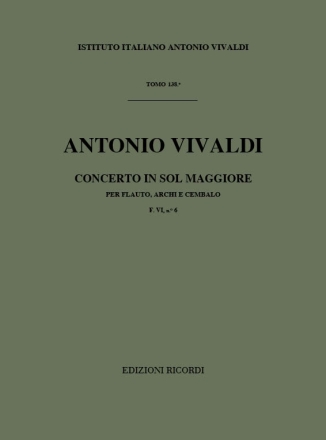 A. Vivaldi Concerti Per Fl., Archi E B.C.: In Sol Rv 438 Concerti Per 1 O 2 Flauti