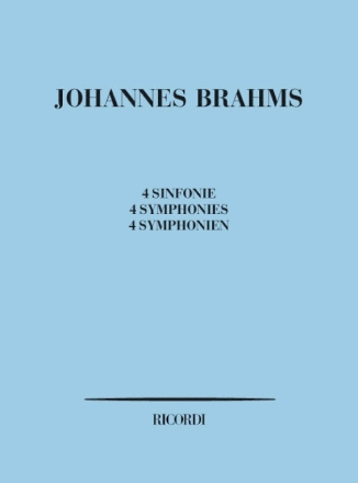 J. Brahms 4 Sinfonie Partitura