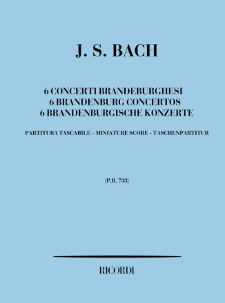 J.S. Bach 6 Concerti Brandeburghesi Partitura